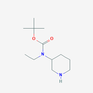 molecular formula C12H24N2O2 B1455619 tert-Butyl ethyl(piperidin-3-yl)carbamate CAS No. 1184540-14-4