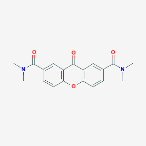 molecular formula C19H18N2O4 B14556193 N~2~,N~2~,N~7~,N~7~-Tetramethyl-9-oxo-9H-xanthene-2,7-dicarboxamide CAS No. 62032-22-8