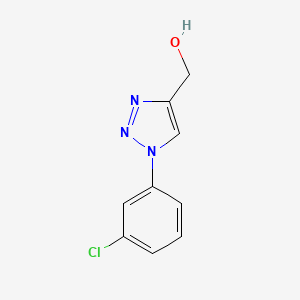 molecular formula C9H8ClN3O B1455622 [1-(3-chlorophenyl)-1H-1,2,3-triazol-4-yl]methanol CAS No. 863609-14-7