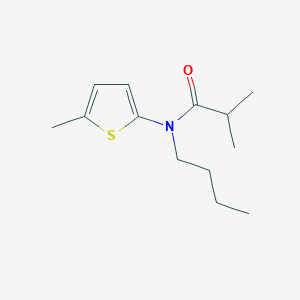molecular formula C13H21NOS B14556233 N-Butyl-2-methyl-N-(5-methylthiophen-2-YL)propanamide CAS No. 62188-08-3