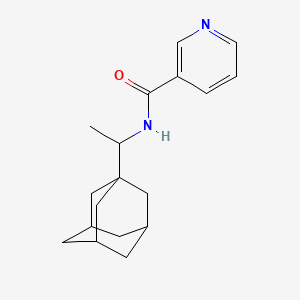 molecular formula C18H24N2O B14556296 N-(1-(1-Adamantyl)ethyl)nicotinamide CAS No. 61876-30-0