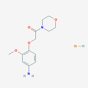 [3-Methoxy-4-(2-morpholin-4-yl-2-oxoethoxy)phenyl]amine hydrobromide