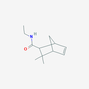 molecular formula C12H19NO B14556310 N-Ethyl-3,3-dimethylbicyclo[2.2.1]hept-5-ene-2-carboxamide CAS No. 61798-99-0