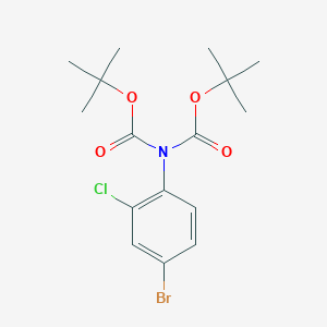 molecular formula C16H21BrClNO4 B1455632 N-bis-Boc-4-bromo-2-chloroaniline CAS No. 1314987-48-8
