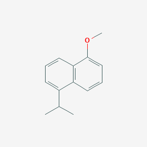 molecular formula C14H16O B14556325 Naphthalene, 1-methoxy-5-(1-methylethyl)- CAS No. 61982-93-2