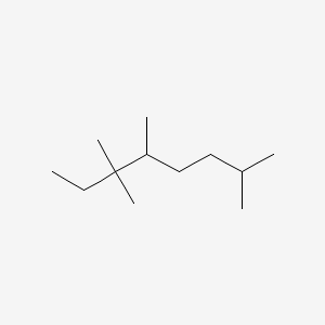 molecular formula C12H26 B14556329 2,5,6,6-Tetramethyloctane CAS No. 62199-40-0