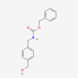 molecular formula C16H17NO3 B1455633 Benzyl 4-(hydroxymethyl)benzylcarbamate CAS No. 1020415-08-0