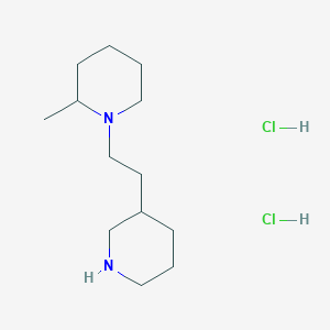 molecular formula C13H28Cl2N2 B1455639 2-甲基-1-[2-(3-哌啶基)乙基]哌啶二盐酸盐 CAS No. 1220038-25-4