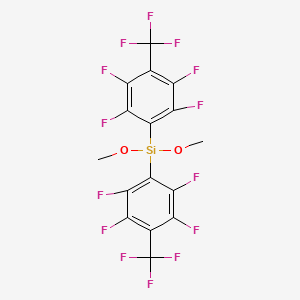 molecular formula C16H6F14O2Si B1455640 Dimethoxybis(perfluorotolyl)silane CAS No. 1309602-60-5