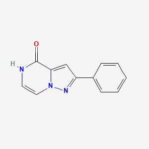 molecular formula C12H9N3O B1455641 2-phenylpyrazolo[1,5-a]pyrazin-4(5H)-one CAS No. 1255784-04-3