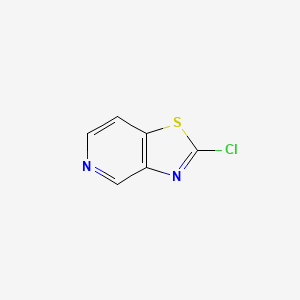 molecular formula C6H3ClN2S B1455642 2-Chlorothiazolo[4,5-c]pyridine CAS No. 884860-63-3
