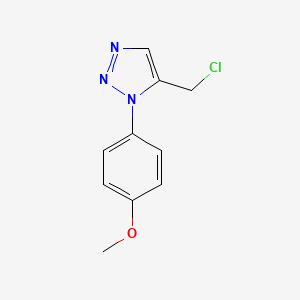 molecular formula C10H10ClN3O B1455644 5-(chloromethyl)-1-(4-methoxyphenyl)-1H-1,2,3-triazole CAS No. 1338654-59-3