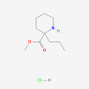 molecular formula C10H20ClNO2 B1455648 Methyl 2-propylpiperidine-2-carboxylate hydrochloride CAS No. 1332529-69-7