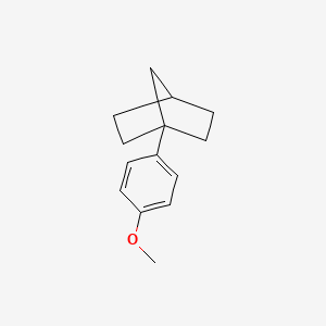 molecular formula C14H18O B14556593 1-(4-Methoxyphenyl)bicyclo[2.2.1]heptane CAS No. 62226-70-4