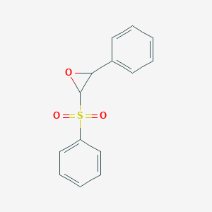 molecular formula C14H12O3S B14556624 Oxirane, 2-phenyl-3-(phenylsulfonyl)- CAS No. 61937-46-0