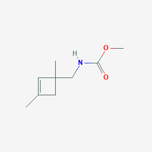 molecular formula C9H15NO2 B14556752 Methyl [(1,3-dimethylcyclobut-2-en-1-yl)methyl]carbamate CAS No. 62021-48-1