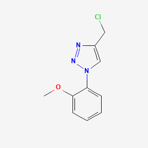 molecular formula C10H10ClN3O B1455676 4-(chloromethyl)-1-(2-methoxyphenyl)-1H-1,2,3-triazole CAS No. 1338689-28-3