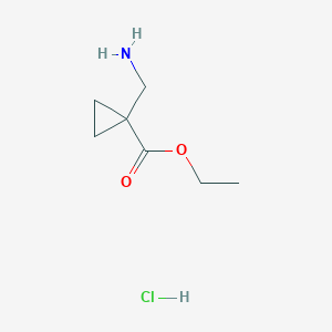molecular formula C7H14ClNO2 B1455678 Ethyl 1-(Aminomethyl)cyclopropanecarboxylate Hydrochloride CAS No. 362703-20-6