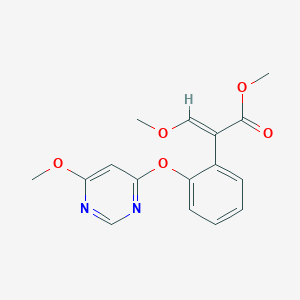 molecular formula C16H16N2O5 B1455681 (E)-Methyl 3-methoxy-2-(2-((6-methoxypyrimidin-4-yl)oxy)phenyl)acrylate CAS No. 475479-10-8