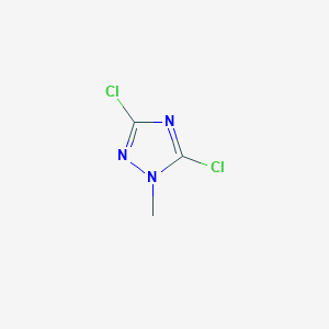molecular formula C3H3Cl2N3 B1455682 3,5-dichloro-1-methyl-1H-1,2,4-triazole CAS No. 7024-71-7