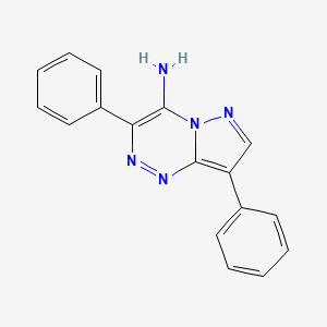 molecular formula C17H13N5 B1455687 3,8-Diphenylpyrazolo[5,1-c][1,2,4]triazin-4-amine CAS No. 1306738-72-6