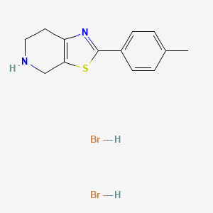 molecular formula C13H16Br2N2S B1455688 2-(对甲苯基)-4,5,6,7-四氢噻唑并[5,4-c]吡啶二氢溴酸盐 CAS No. 1332530-44-5