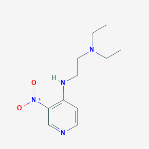 molecular formula C11H18N4O2 B14556924 N~1~,N~1~-Diethyl-N~2~-(3-nitropyridin-4-yl)ethane-1,2-diamine CAS No. 62194-81-4