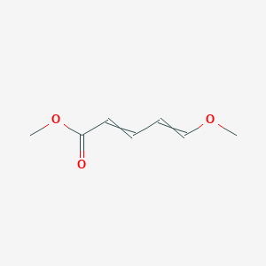 molecular formula C7H10O3 B14556959 Methyl 5-methoxypenta-2,4-dienoate CAS No. 61752-16-7