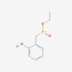 molecular formula C9H12O3P+ B14556974 Ethoxy[(2-hydroxyphenyl)methyl]oxophosphanium CAS No. 61820-19-7