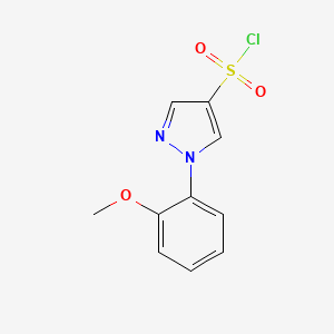 molecular formula C10H9ClN2O3S B1455704 1-(2-methoxyphenyl)-1H-pyrazole-4-sulfonyl chloride CAS No. 1216060-68-2