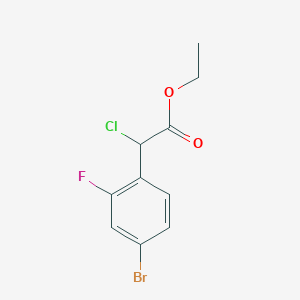 molecular formula C10H9BrClFO2 B1455705 Ethyl 2-(4-bromo-2-fluorophenyl)-2-chloroacetate CAS No. 1249090-53-6