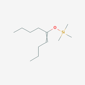 molecular formula C12H26OSi B14557069 Trimethyl[(non-4-en-5-yl)oxy]silane CAS No. 62183-32-8