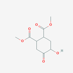 molecular formula C10H14O6 B14557086 Dimethyl 4-hydroxy-5-oxocyclohexane-1,2-dicarboxylate CAS No. 61692-27-1