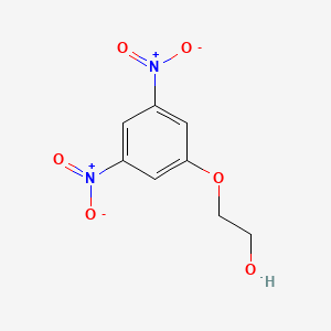molecular formula C8H8N2O6 B14557090 Ethanol, 2-(3,5-dinitrophenoxy)- CAS No. 62122-61-6