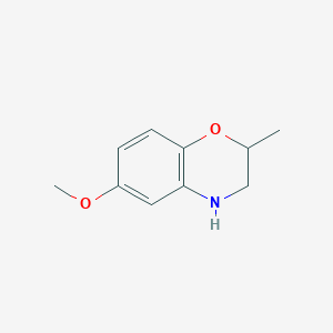 molecular formula C10H13NO2 B1455710 6-methoxy-2-methyl-3,4-dihydro-2H-1,4-benzoxazine CAS No. 58960-01-3