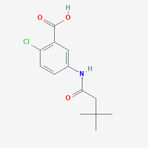 molecular formula C13H16ClNO3 B1455714 2-Chloro-5-(3,3-dimethylbutanamido)benzoic acid CAS No. 1179220-59-7