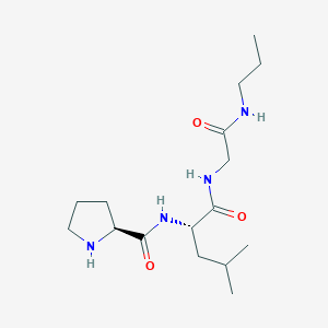 molecular formula C16H30N4O3 B14557150 L-Prolyl-L-leucyl-N-propylglycinamide CAS No. 62029-86-1