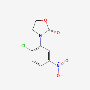 molecular formula C9H7ClN2O4 B1455718 3-(2-Chloro-5-nitrophenyl)-1,3-oxazolidin-2-one CAS No. 1354949-41-9