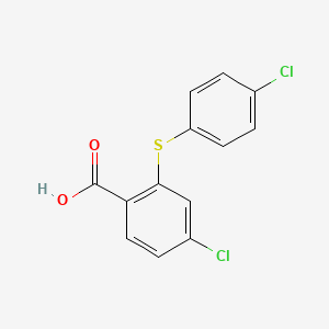 4-Chloro-2-[(4-chlorophenyl)sulfanyl]benzoic acid