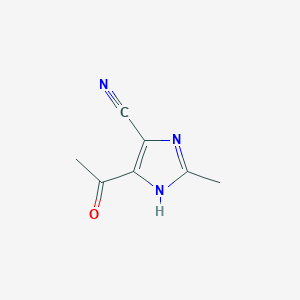 5-acetyl-2-methyl-1H-imidazole-4-carbonitrile