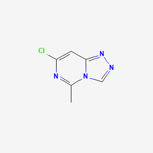 molecular formula C6H5ClN4 B1455723 7-Chloro-5-methyl-[1,2,4]triazolo[4,3-c]pyrimidine CAS No. 1354951-50-0