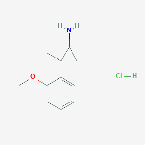 2-(2-Methoxyphenyl)-2-methylcyclopropan-1-amine hydrochloride