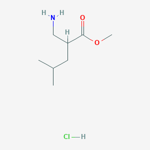 Methyl 2-(aminomethyl)-4-methylpentanoate hydrochloride