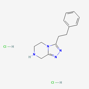 3-Phenethyl-5,6,7,8-tetrahydro-[1,2,4]triazolo[4,3-a]pyrazine dihydrochloride