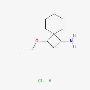 molecular formula C11H22ClNO B1455731 3-Ethoxyspiro[3.5]nonan-1-amine hydrochloride CAS No. 1354952-96-7