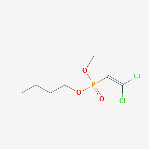 molecular formula C7H13Cl2O3P B14557337 Butyl methyl (2,2-dichloroethenyl)phosphonate CAS No. 61716-83-4