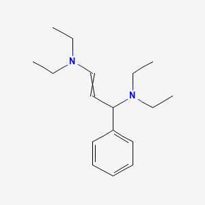molecular formula C17H28N2 B14557339 N~1~,N~1~,N~3~,N~3~-Tetraethyl-3-phenylprop-1-ene-1,3-diamine CAS No. 61937-57-3