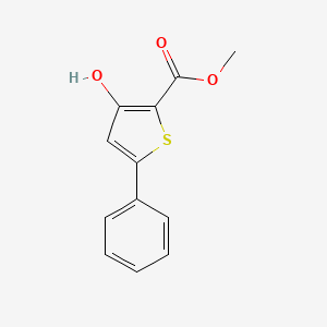 molecular formula C12H10O3S B1455740 Methyl 3-hydroxy-5-phenylthiophene-2-carboxylate CAS No. 5556-23-0