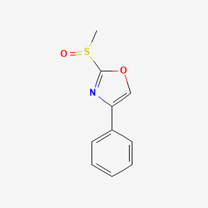 molecular formula C10H9NO2S B14557403 2-(Methanesulfinyl)-4-phenyl-1,3-oxazole CAS No. 62124-56-5