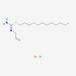 molecular formula C16H33BrN2S B1455743 N'-(prop-2-en-1-yl)(dodecylsulfanyl)methanimidamide hydrobromide CAS No. 1354968-77-6